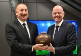 İnfantino İlham Əliyevə təşəkkür etdi – Fotolar