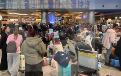 Moskva aeroportları bu gecə – Video