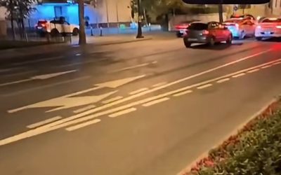 Yolda xətlərin görünməməsi çaşqınlıq yaratdı – Video